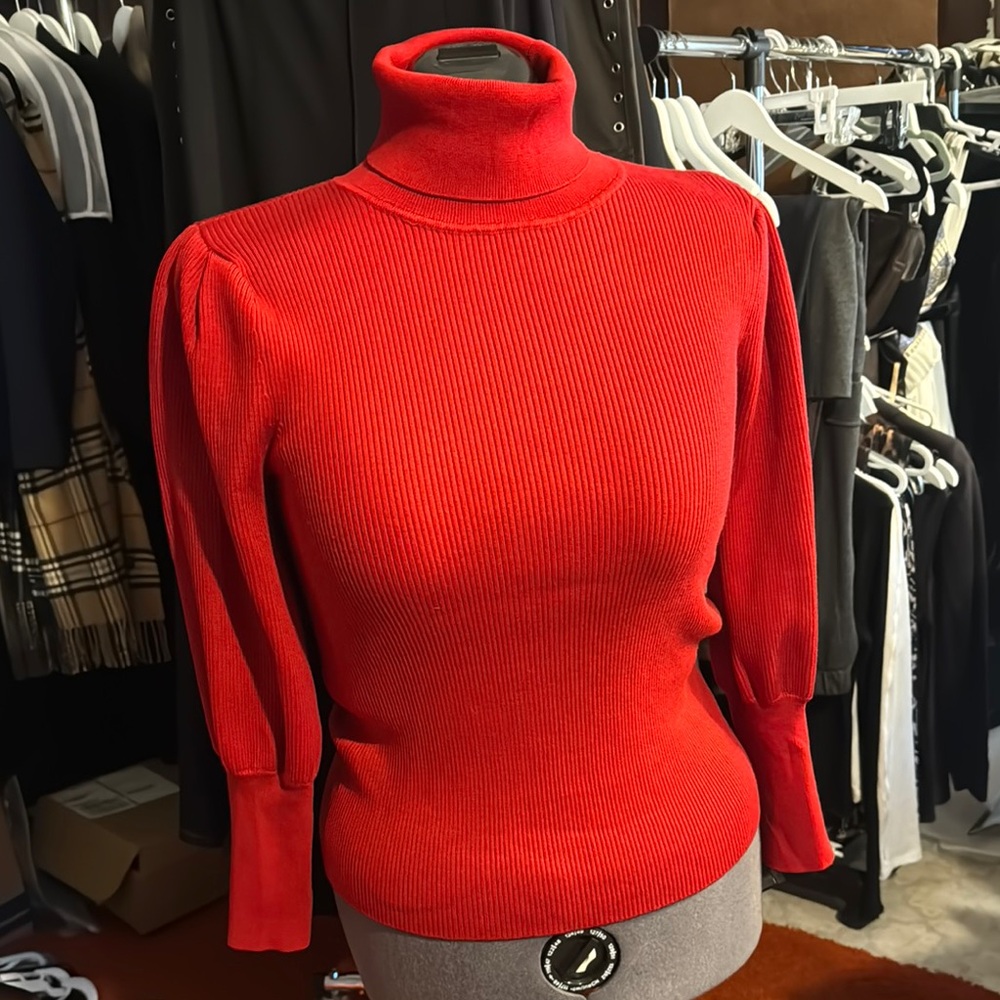 Red Turtleneck Sweater